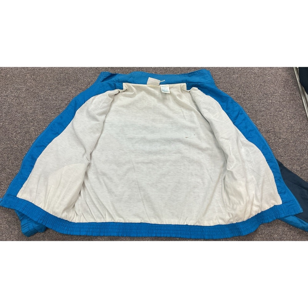 EUC! Vintage Reebok Blue Colorblock Unisex Track‎ Jacket - Size M - Picture 3 of 6